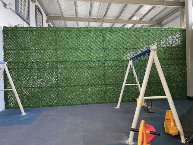 Grass Chainlink Fence