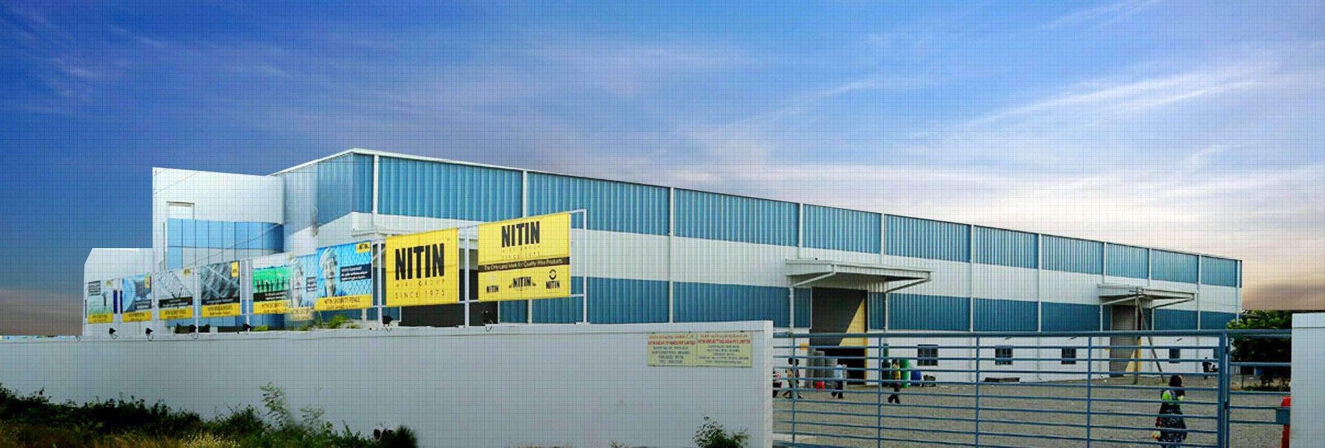 Nitin Wire Group plant with branded hoardings