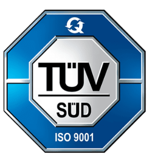 TÜV SÜD ISO 9001 certified